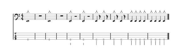 右手の練習人差し指