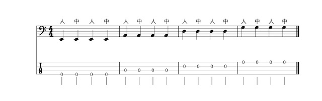 右手人差し指と中指2