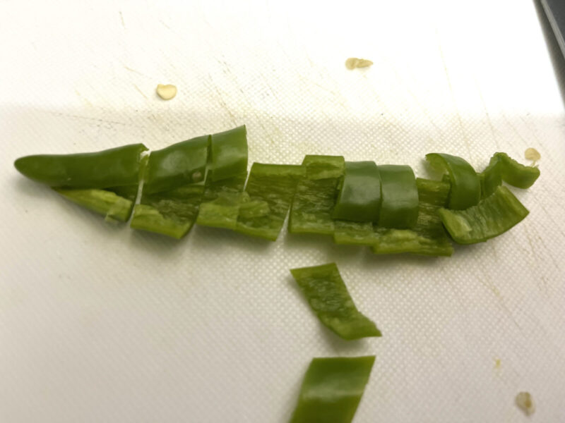 青唐辛子の仕込み2