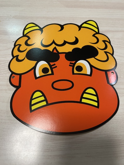 鬼のお面