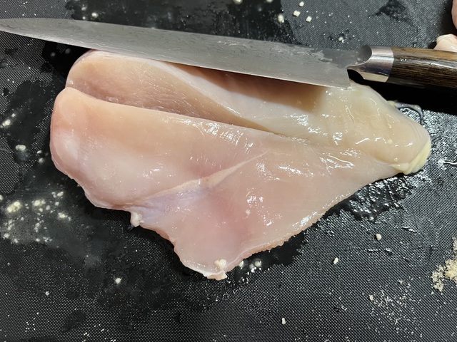 4.鶏肉高さ揃え1